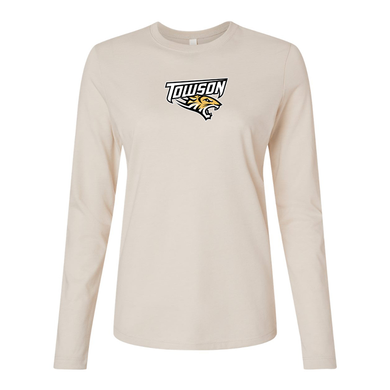 BELLA CANVAS Women’s Towson Tigers Jersey Long Sleeve Tee